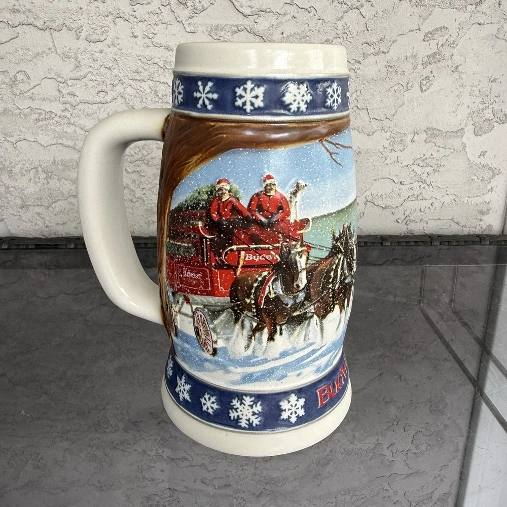 Budweiser 1995 Holiday Stein 